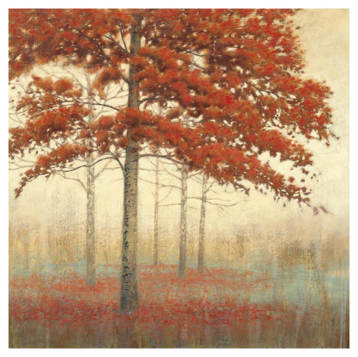 Autumn Trees II -Paper Art-42"x42"