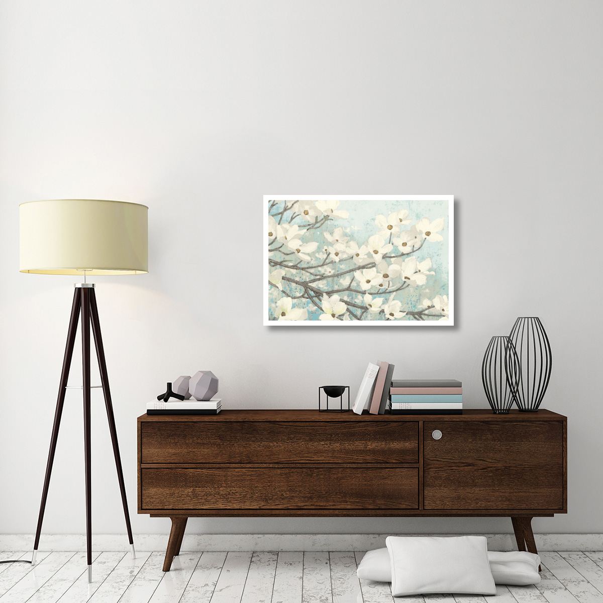 Dogwood Blossoms II -Paper Art-38&quotx26"