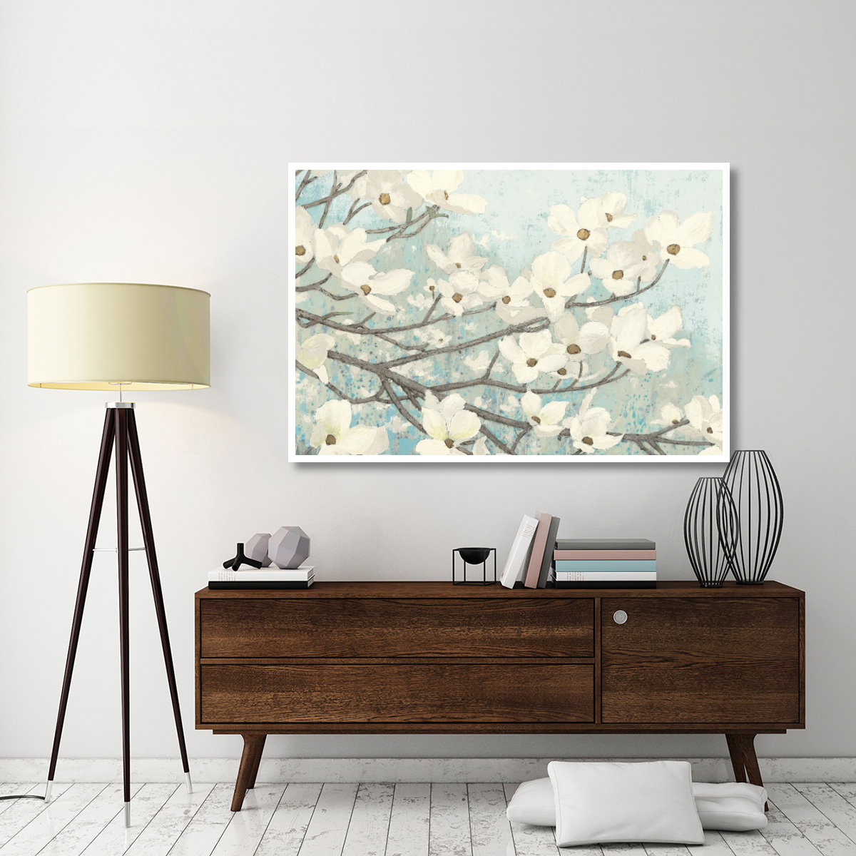 Dogwood Blossoms II -Paper Art-62&quotx42"