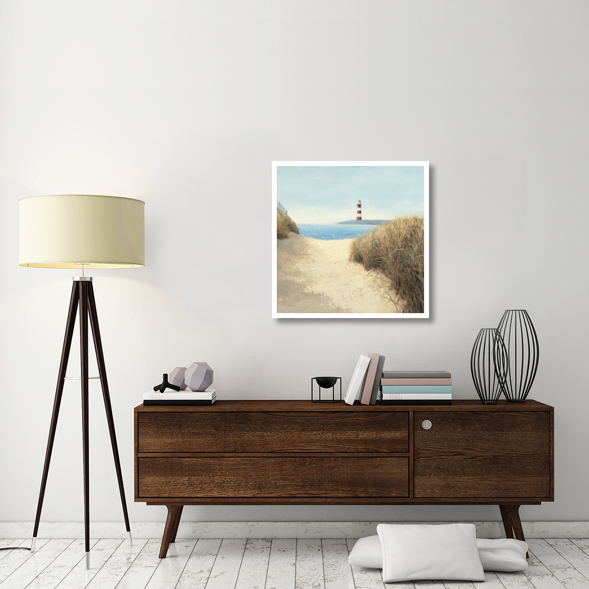 Beach Path Square -Paper Art-32&quotx32"