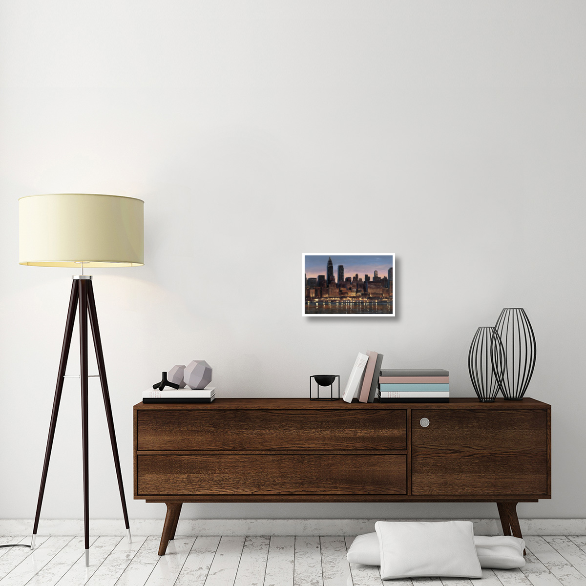Manhattan Reflection -Paper Art-20&quotx14"