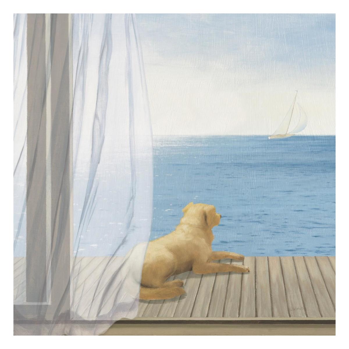Blue Breeze II -Paper Art-26"x26"