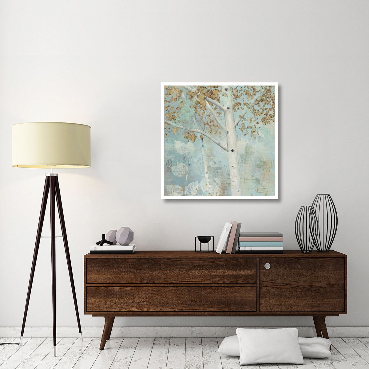 Golden Forest I -Paper Art-38&quotx38"