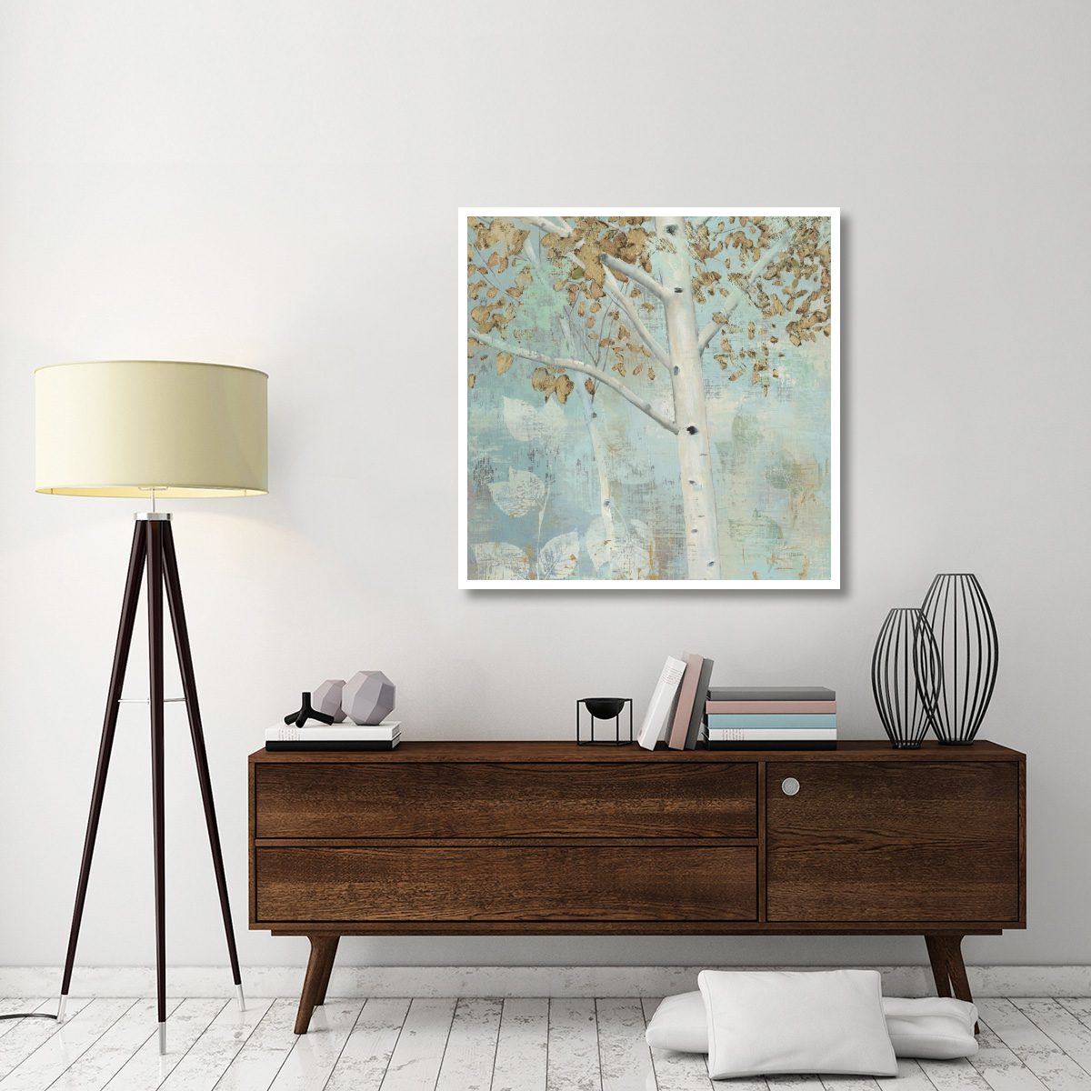 Golden Forest I -Paper Art-42&quotx42"