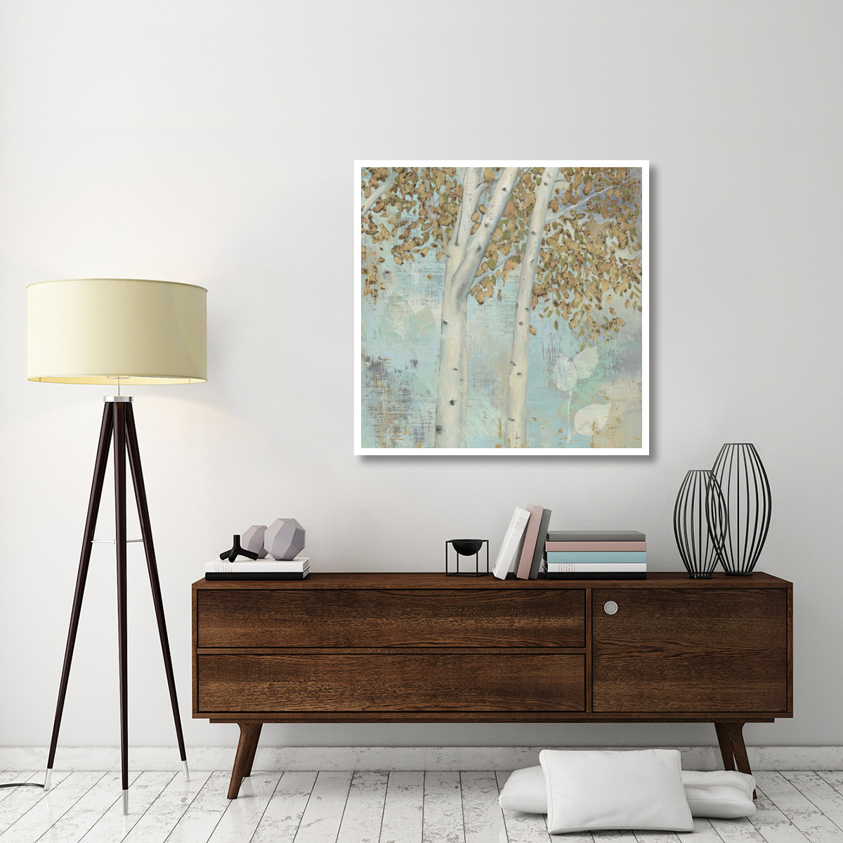 Golden Forest II -Paper Art-42&quotx42"