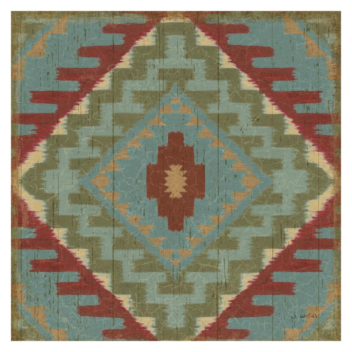 Country Mood Tile VII -Paper Art-32"x32"