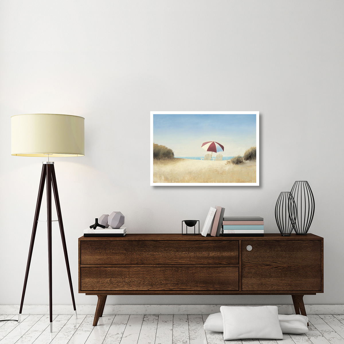 Morning Beach I -Paper Art-38&quotx26"