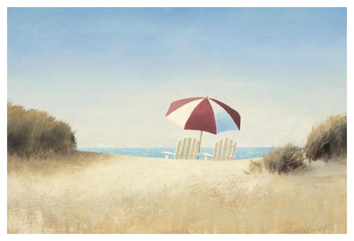 Morning Beach I -Paper Art-50"x34"