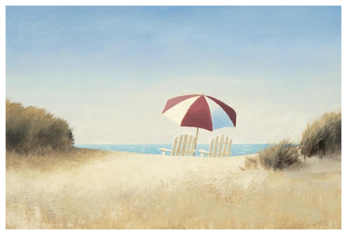Morning Beach I -Paper Art-62"x42"