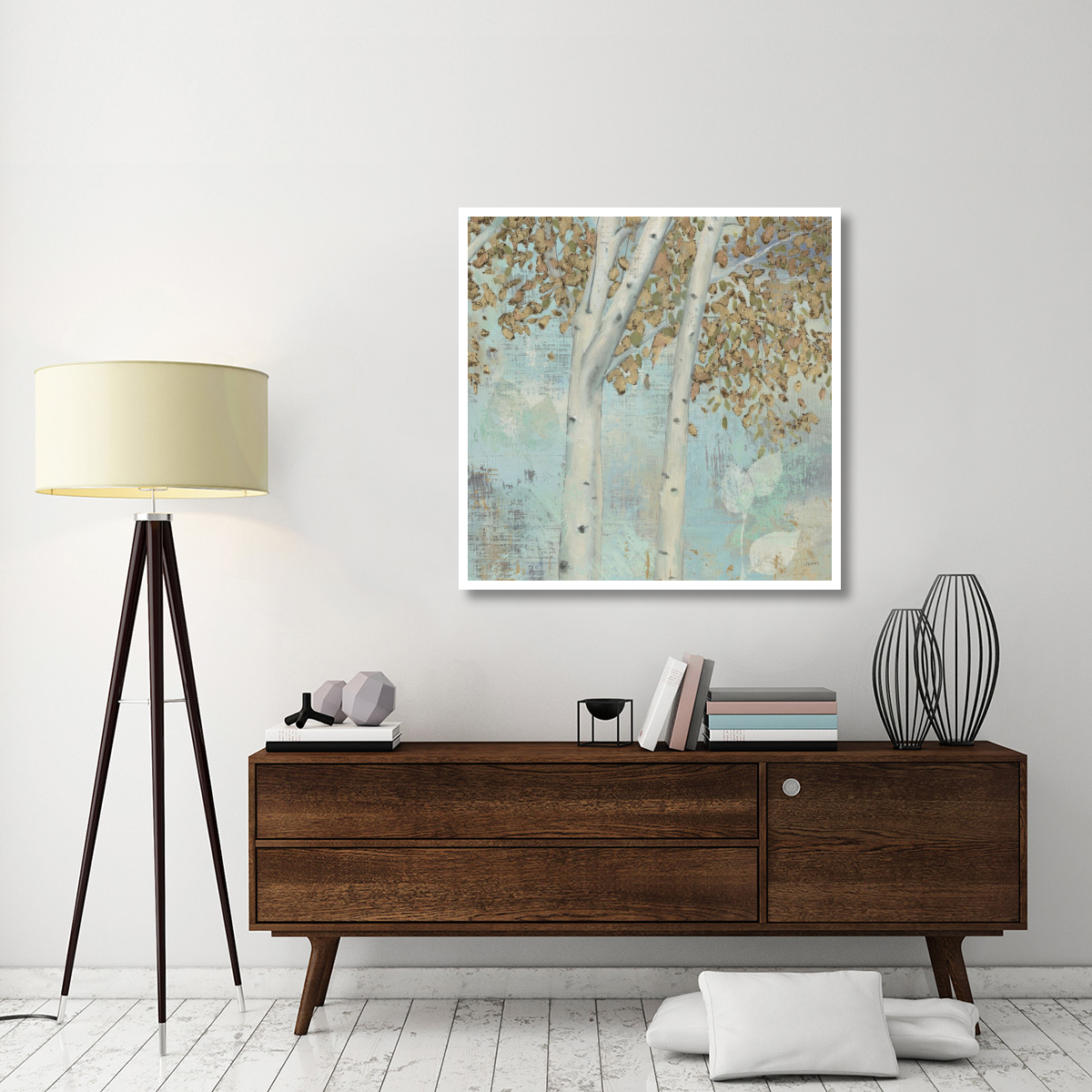 Golden Forest II -Paper Art-42&quotx42"