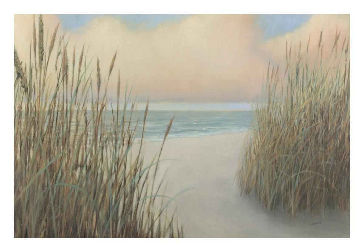 Beach Trail I -Paper Art-26"x18"