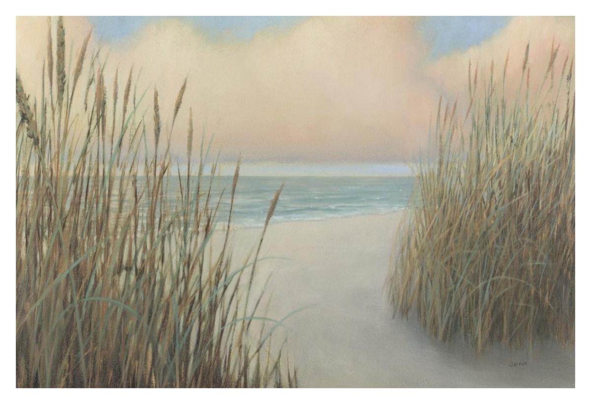 Beach Trail I -Paper Art-38"x26"