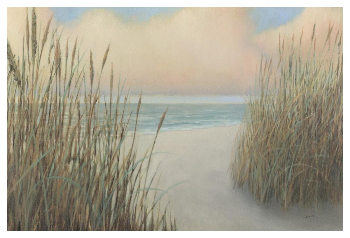 Beach Trail I -Paper Art-50"x34"