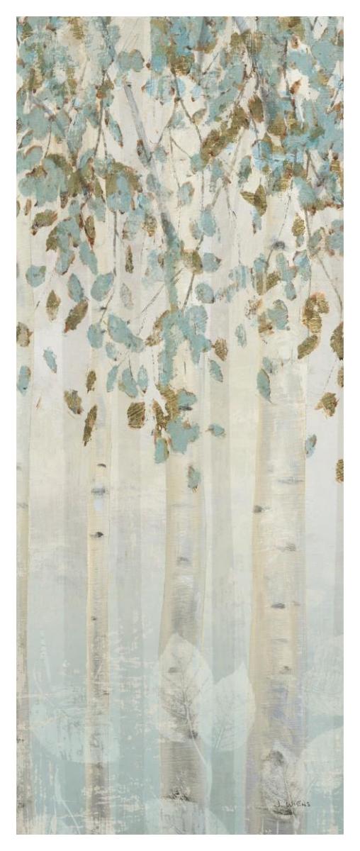 Dream Forest Panel I -Paper Art-22"x52"