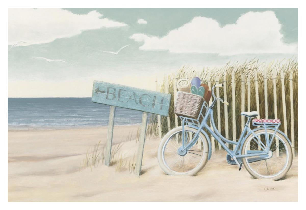 Beach Cruiser II -Paper Art-20"x14"