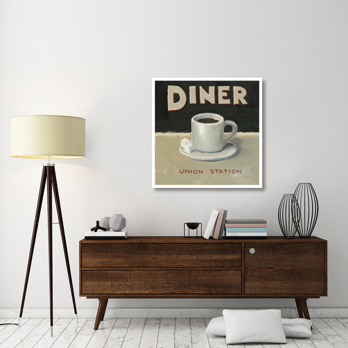 Coffee Spot II -Paper Art-38&quotx38"