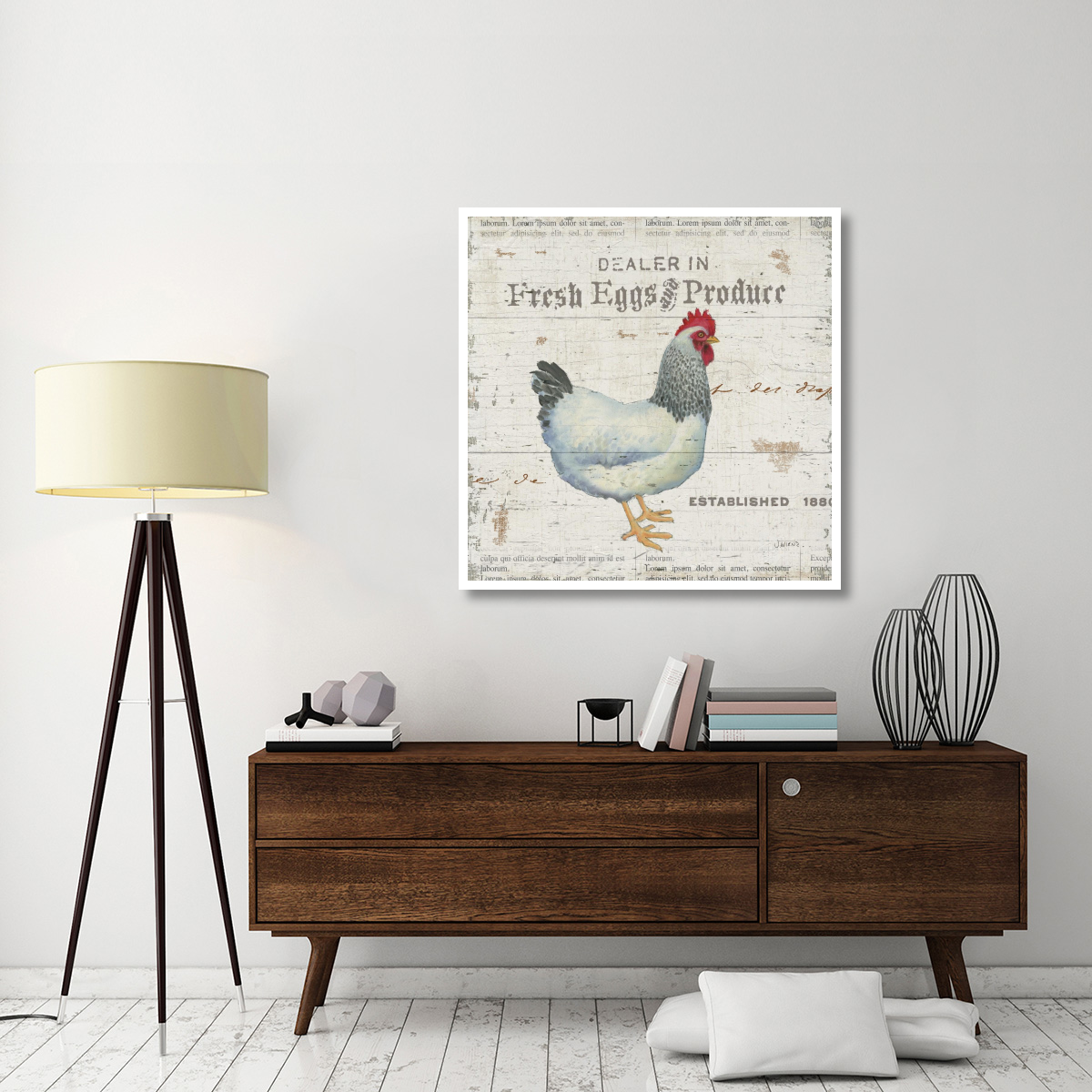On the Farm III -Paper Art-42&quotx42"