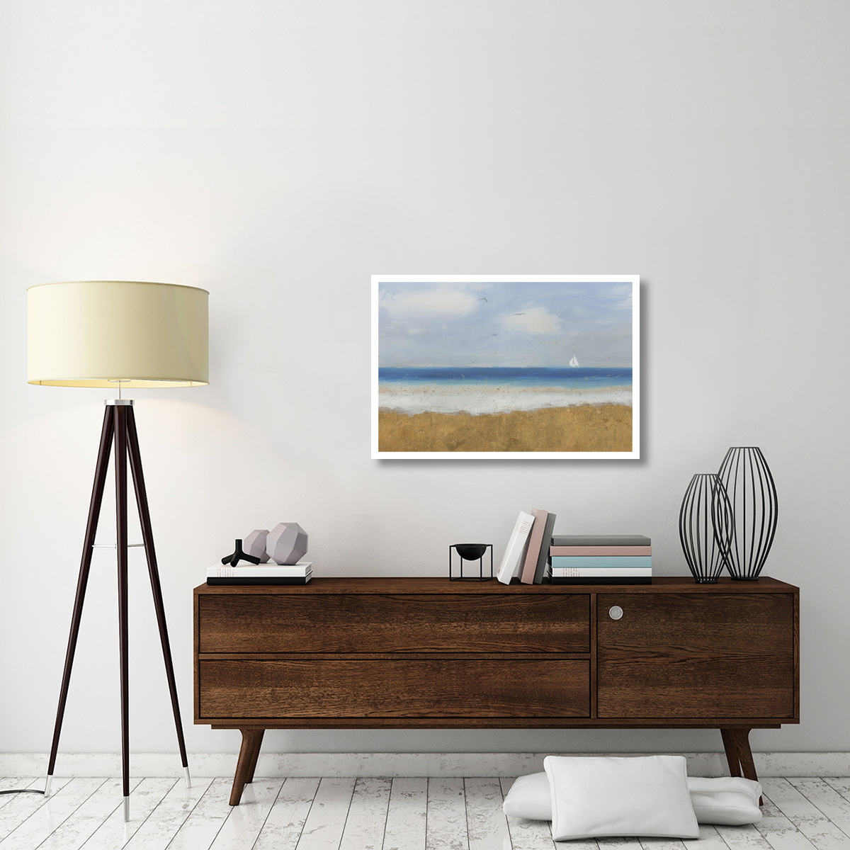 Beach Horizon -Paper Art-38&quotx26"