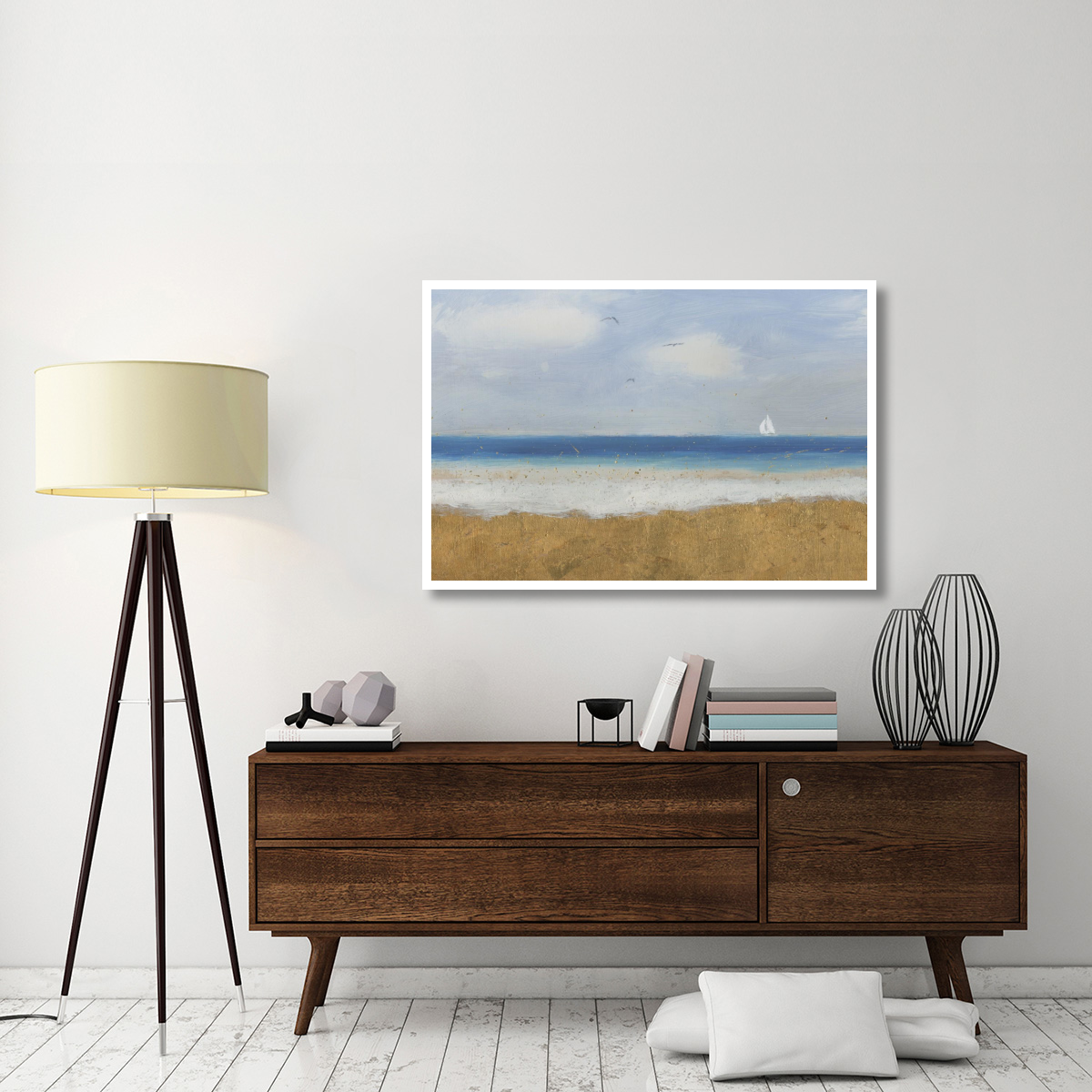 Beach Horizon -Paper Art-50&quotx34"