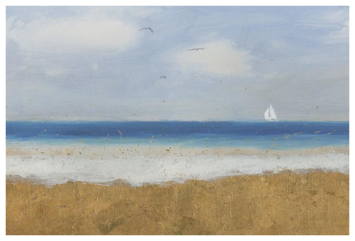 Beach Horizon -Paper Art-62"x42"
