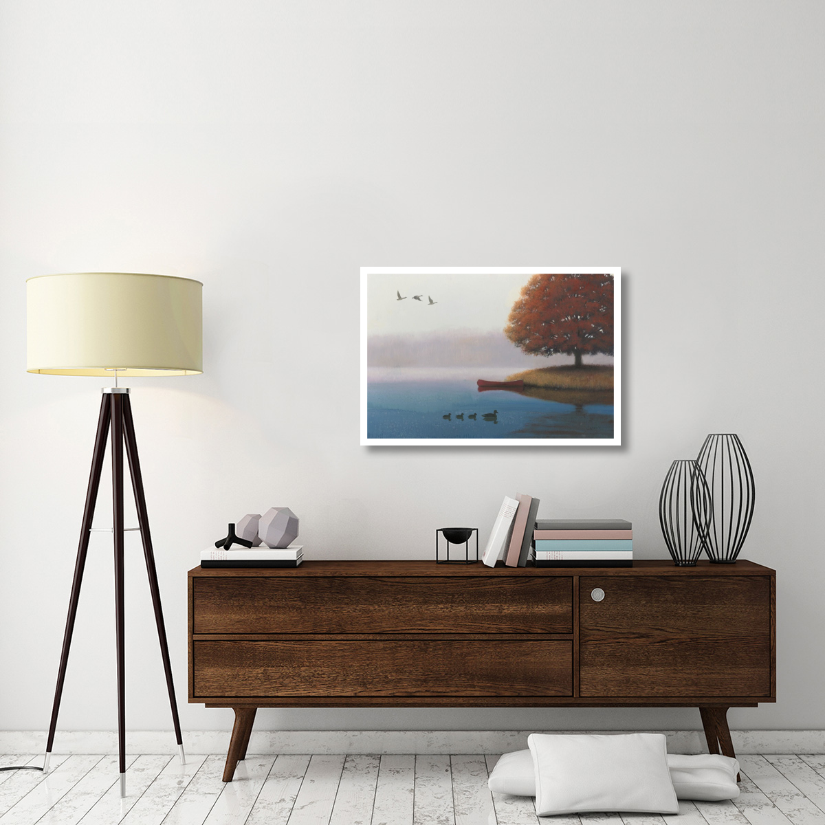 Early in the Morning -Paper Art-38&quotx26"