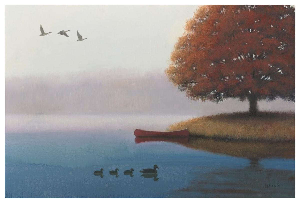 Early in the Morning -Paper Art-62"x42"