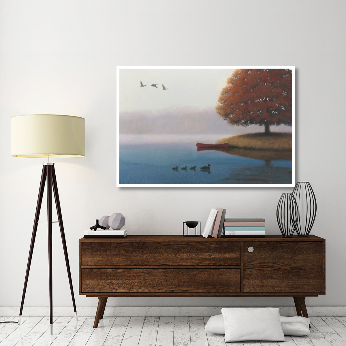 Early in the Morning -Paper Art-62&quotx42"