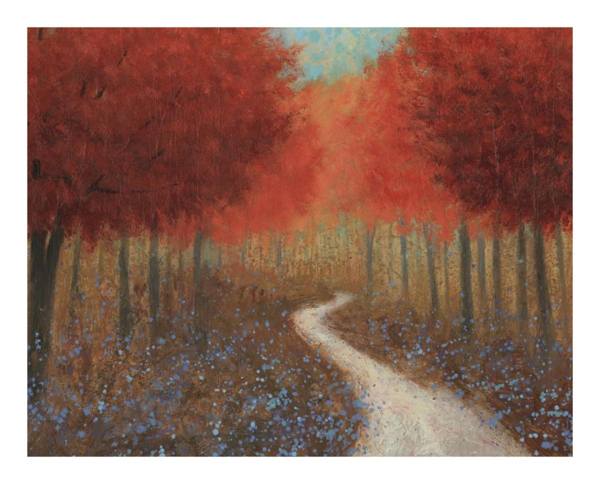 Forest Pathway -Paper Art-22"x18"