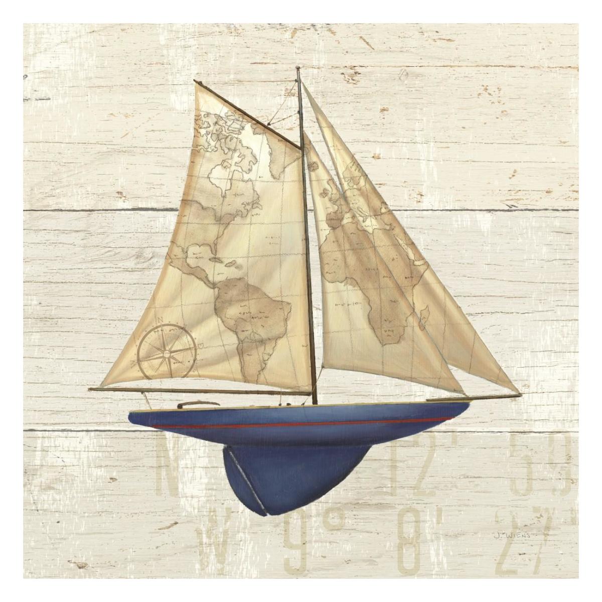 Nautique I -Paper Art-26"x26"
