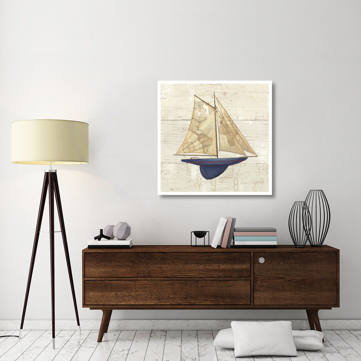 Nautique I -Paper Art-38&quotx38"