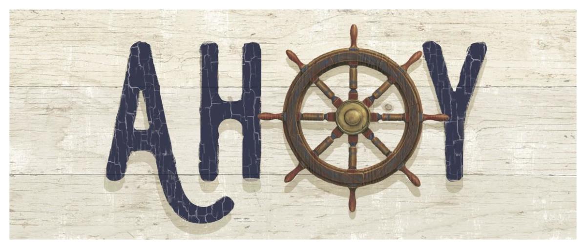 Nautique VII -Paper Art-62"x26"