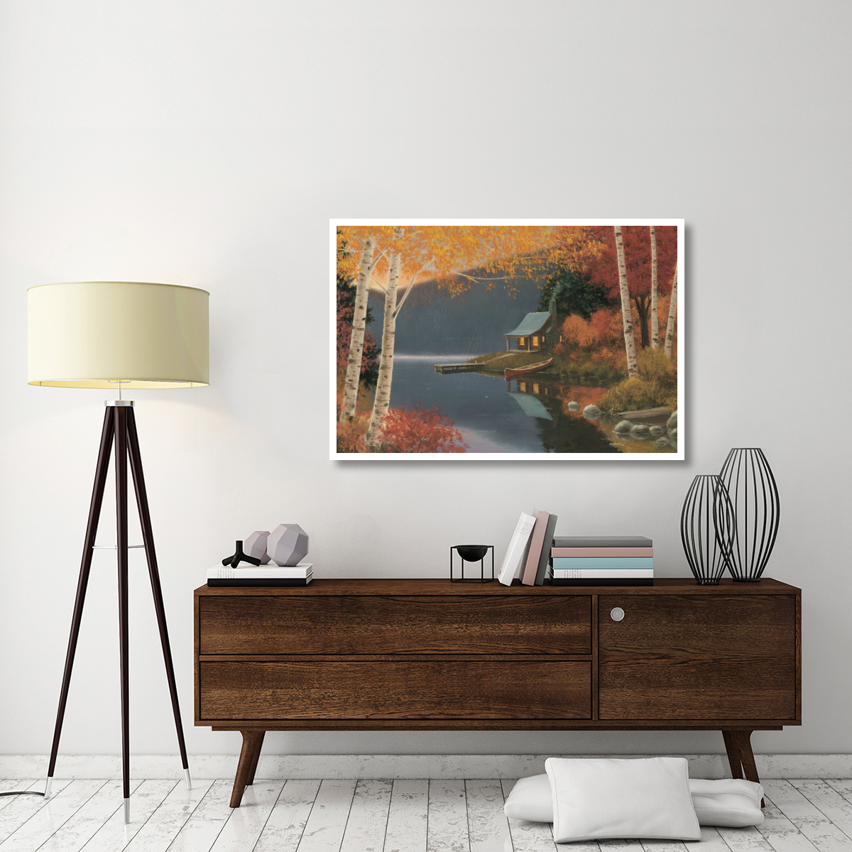 Quiet Evening I -Paper Art-50&quotx34"