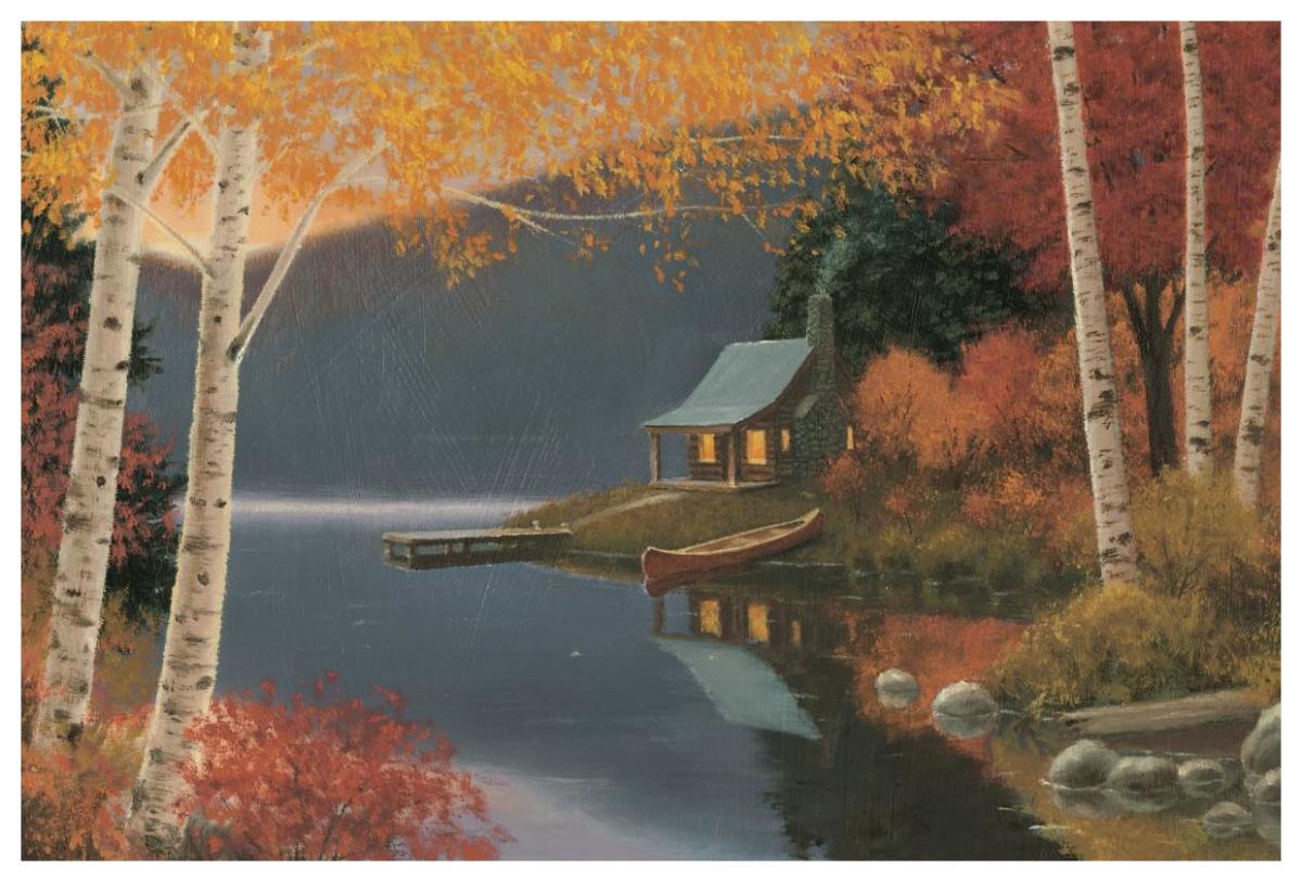 Quiet Evening I -Paper Art-62"x42"