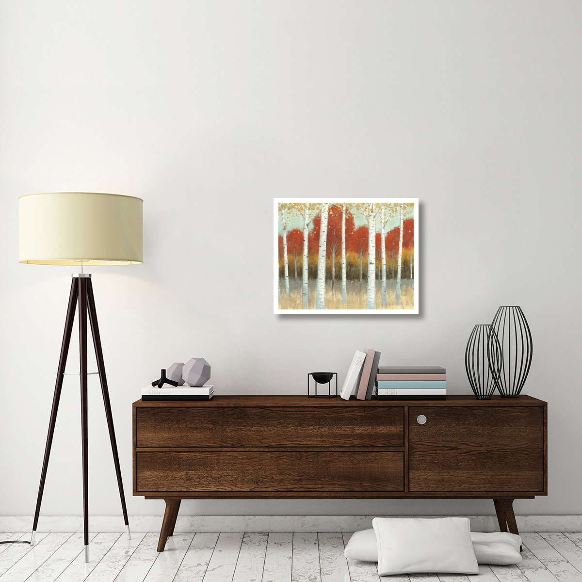 Fall Promenade I -Paper Art-30&quotx24"