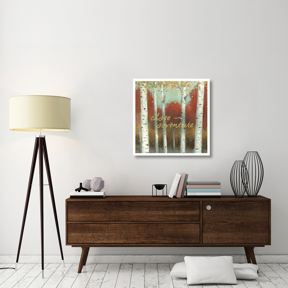 Fall Promenade II -Paper Art-32&quotx32"