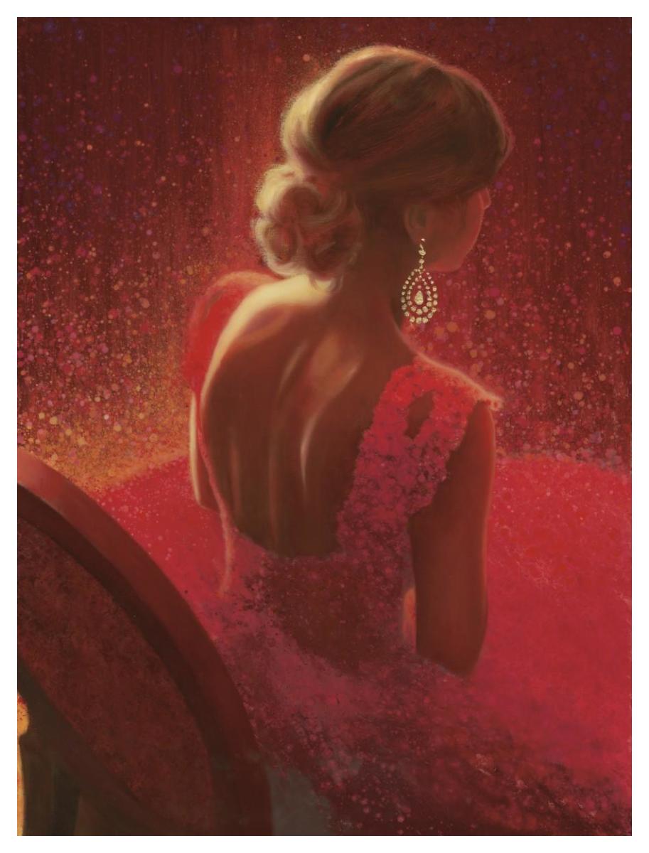 Before the Opera -Paper Art-38"x50"