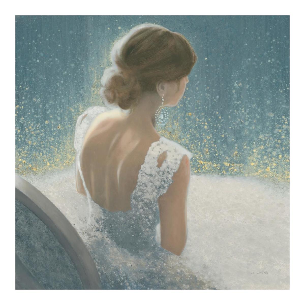 Before the Opera Blue -Paper Art-20"x20"