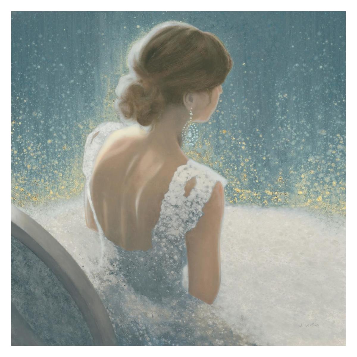 Before the Opera Blue -Paper Art-32"x32"