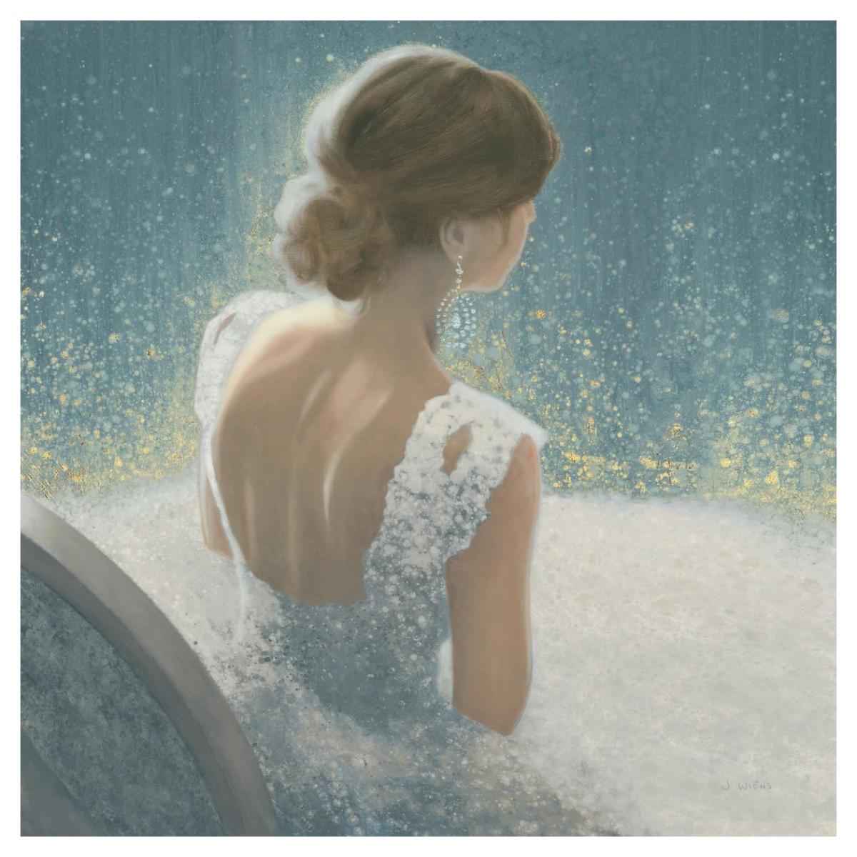 Before the Opera Blue -Paper Art-42"x42"