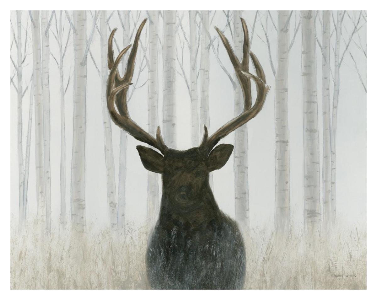 Into the Forest -Paper Art-37"x30"