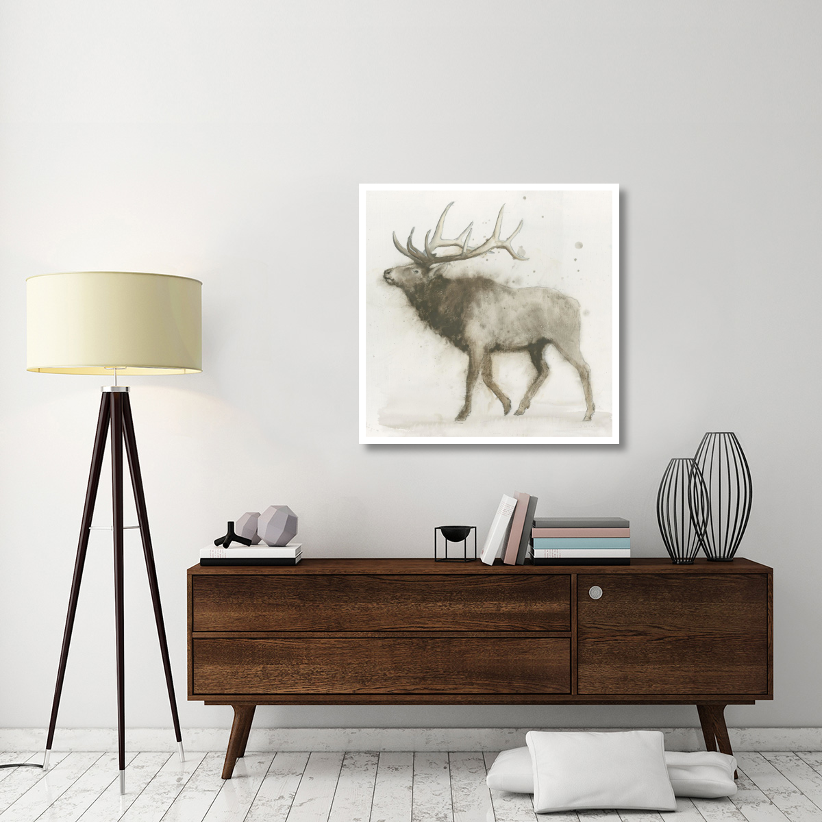 Elk v.2 -Paper Art-38&quotx38"