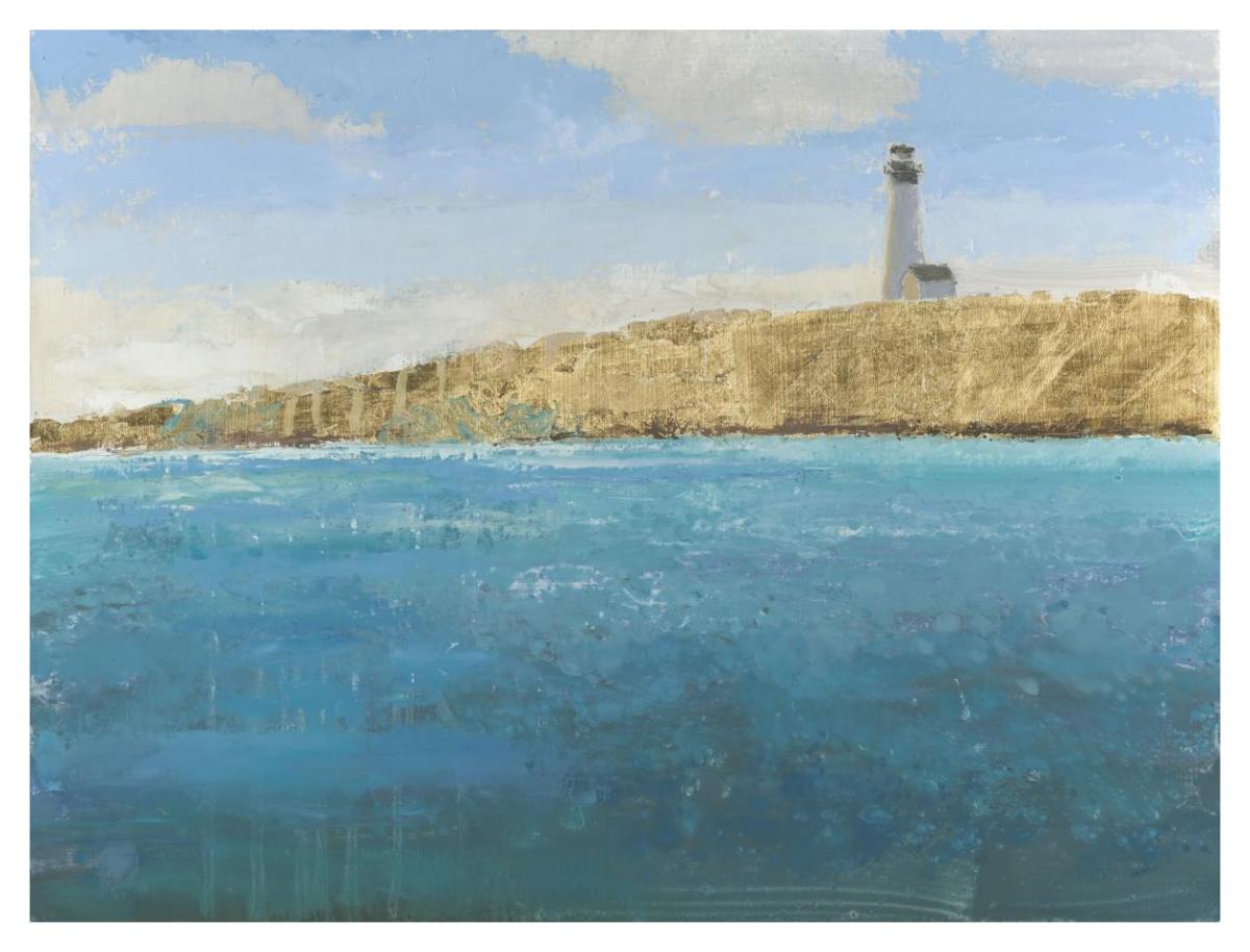 Lighthouse Seascape II -Paper Art-42"x32"