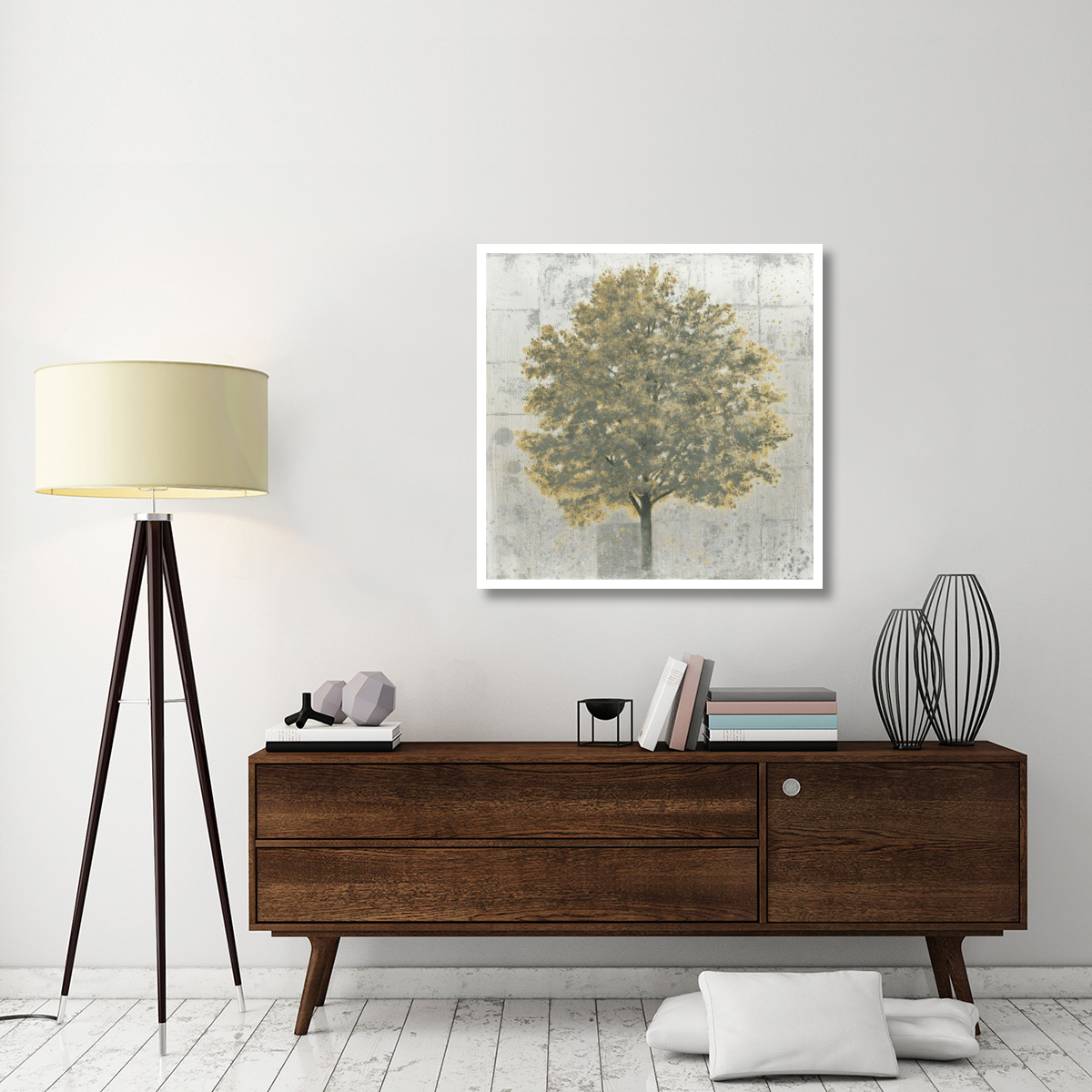 Neutrality Gold -Paper Art-38&quotx38"