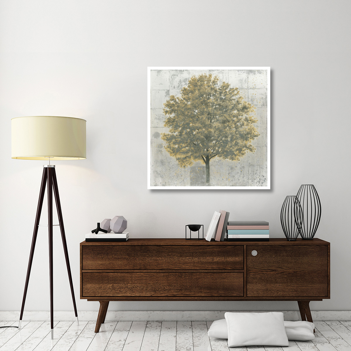 Neutrality Gold -Paper Art-42&quotx42"