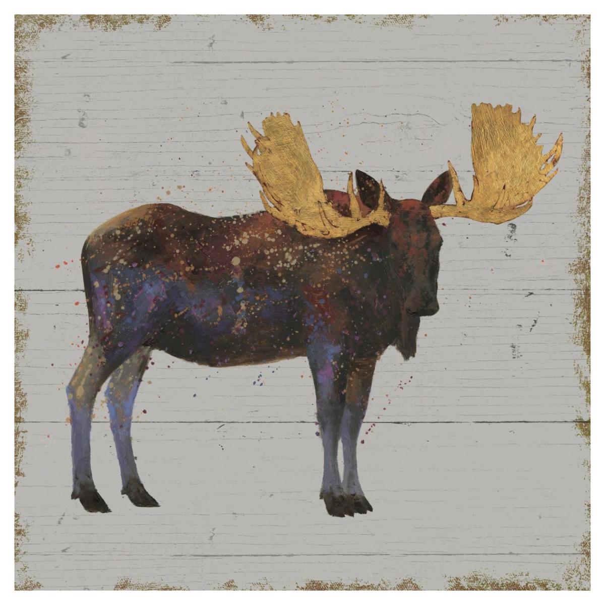 Golden Nature I on Wood -Paper Art-42"x42"