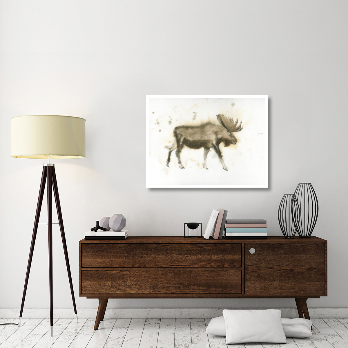 Moose -Paper Art-42&quotx32"