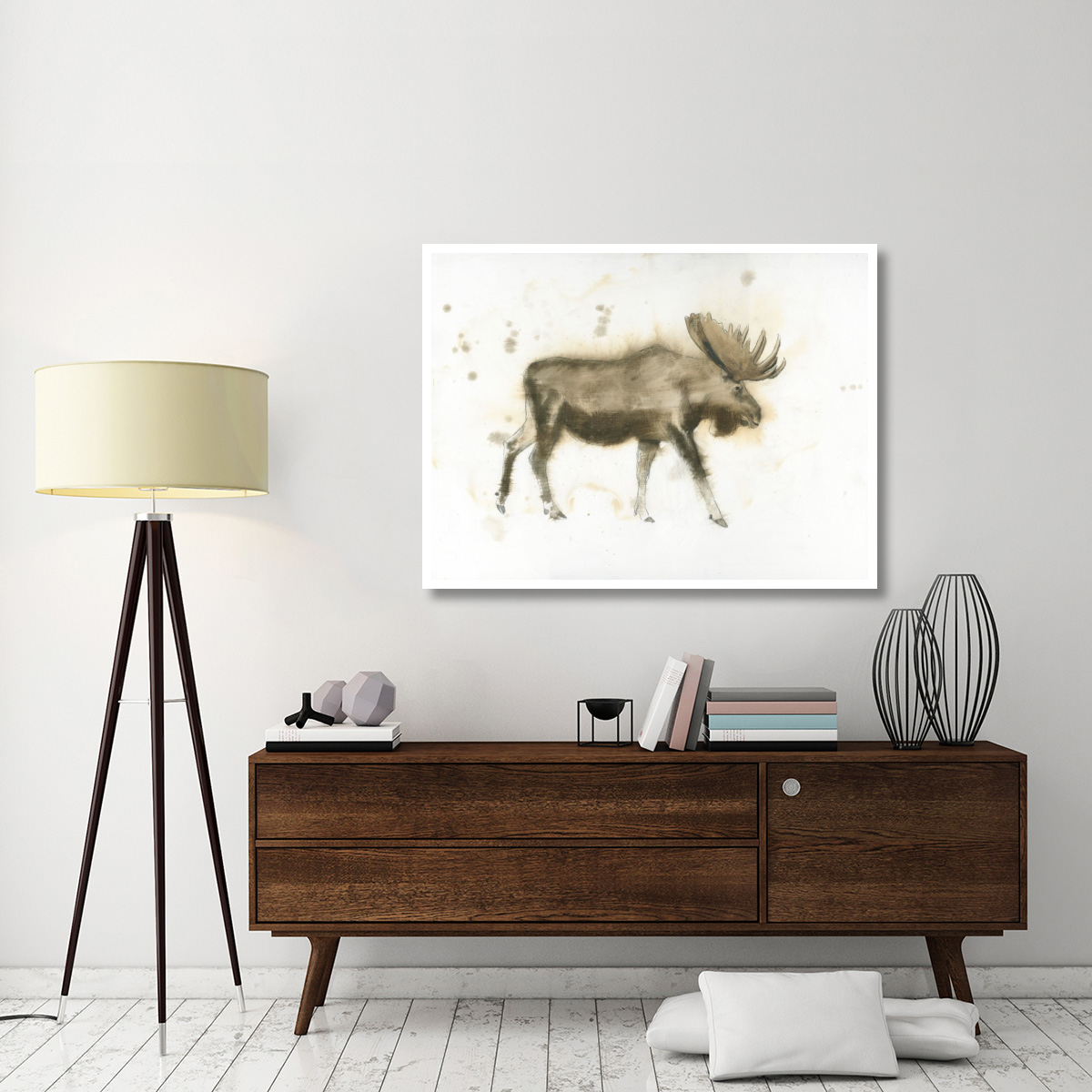 Moose -Paper Art-50&quotx38"