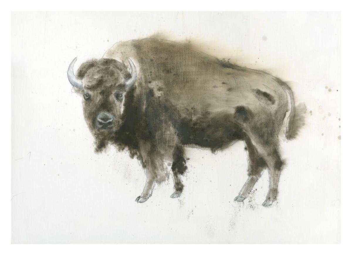 Buffalo Bill -Paper Art-32"x23"