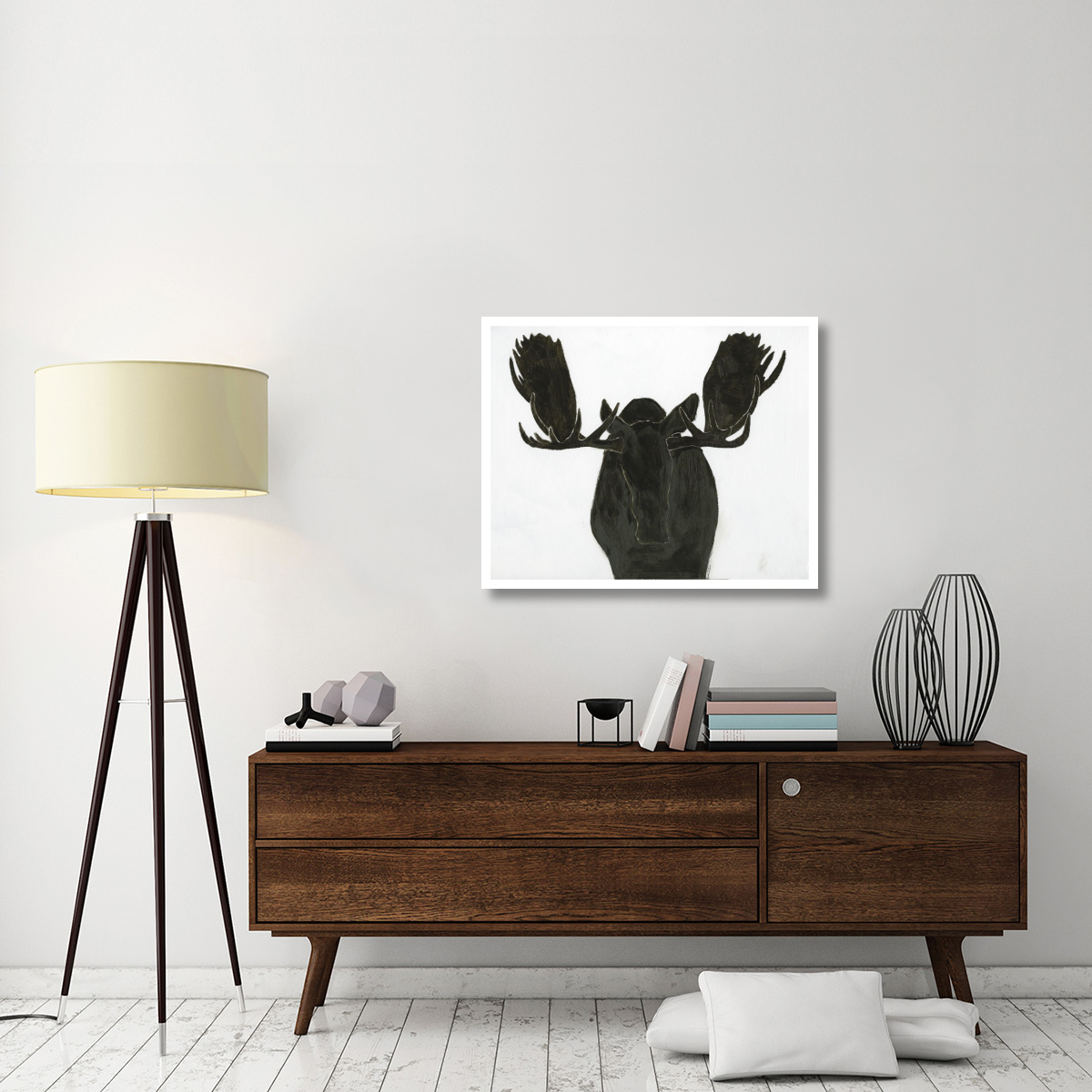 Moose II -Paper Art-37&quotx30"