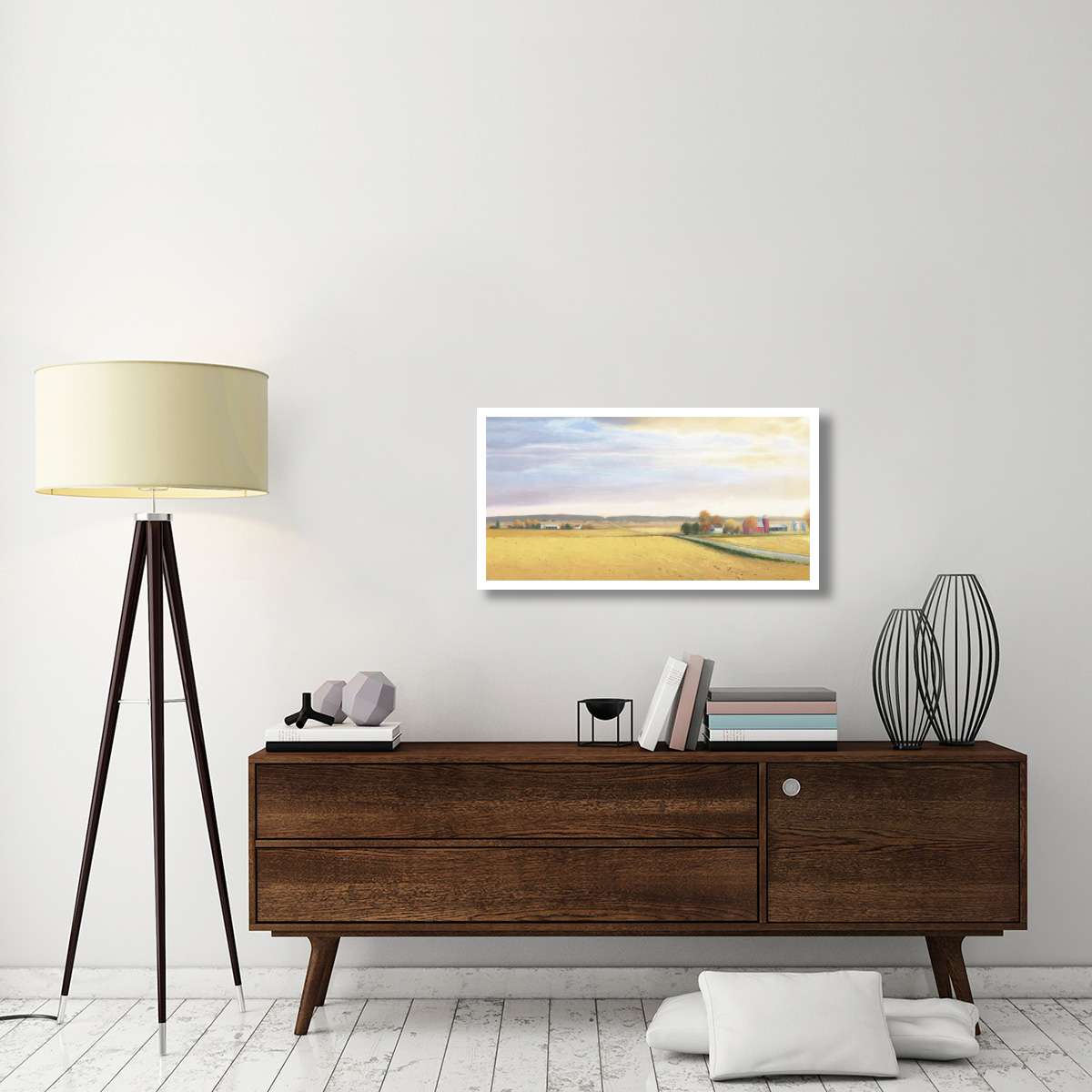 Heartland Landscape Farm -Paper Art-38&quotx20"
